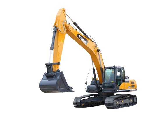 Excavadora en mantenimiento